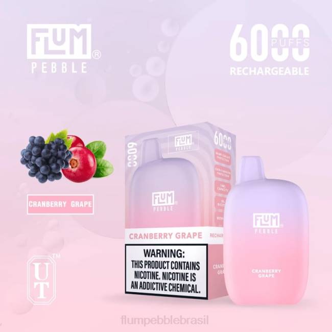 FLUM PEBBLES 6000 baforadas uva amora 828A27 | FLUM PEBBLE VAPE FLAVORS